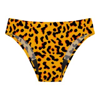 Maillot de bain menstruel ados sans couture léopard