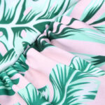 Maillot de Bain Grossesse avec Imprimé de Feuilles