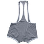 Borat Maillot de Bain Gris à Bretelles
