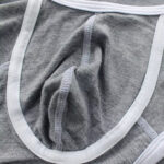 Borat Maillot de Bain Gris à Bretelles