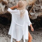 Cache Maillot de Bain Long de Style Peignoir