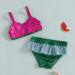 Maillot de Bain Bébé Fille avec Tulle