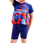 Maillot de Bain Bouée au Design de Spiderman sur fond blanc