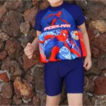 Maillot de Bain Bouée au Design de Spiderman
