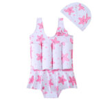Maillot de Bain Bouée avec Étoiles de Mer sur fond blanc