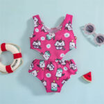 Maillot de Bain Fille Imprimé Crèmes Glacées