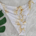 Maillot de Bain Pailleté Effet Peau de Serpent