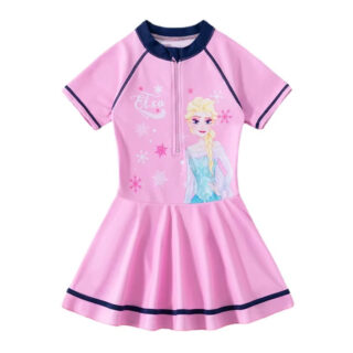Maillot de Bain Reine des Neiges au Design de Robe sur fond blanc