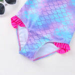 Maillot de Bain Reine des Neiges Moderne avec Écailles