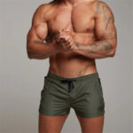 Maillot de Bain Boxer à Lacets avec Doublure