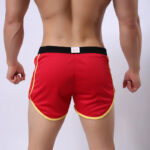 Maillot de Bain Boxer Rouge et Décontracté