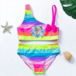 Maillot de Bain Reine des Neiges 2 Pièces Multicolore sur fond gris