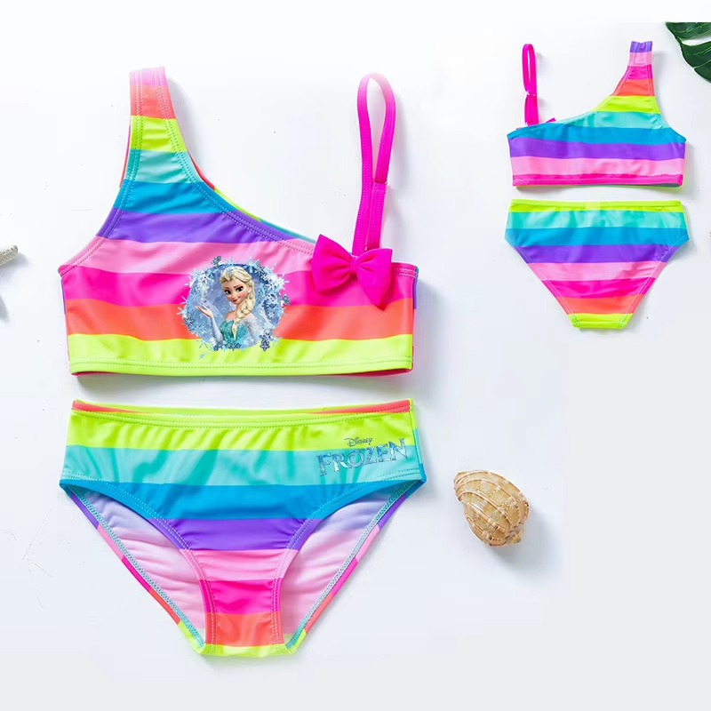 Maillot de Bain Reine des Neiges 2 Pièces Multicolore