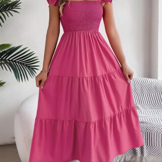 Robe d'Été Longue à Manches